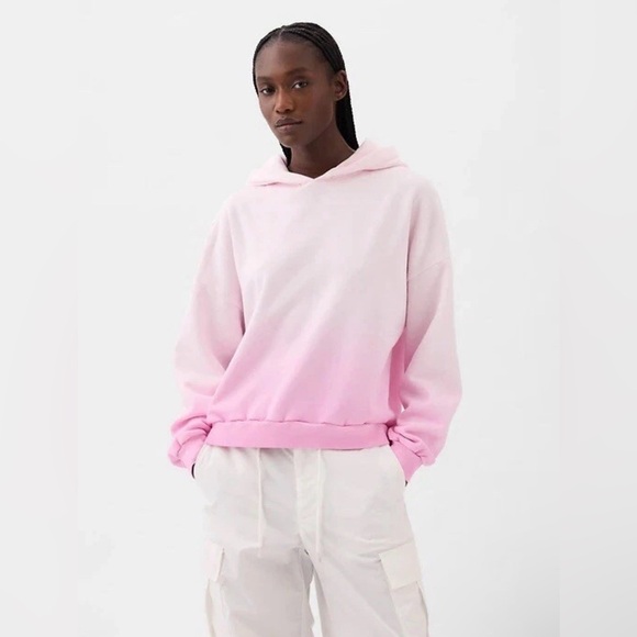 Gap Vintage Soft Hoodie Light Pink Ombre Unisex XL - Picture 1 of 7